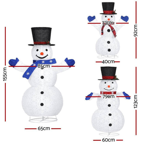 Christmas Lights 330 LED Fairy Lights Snowman Decoration Set