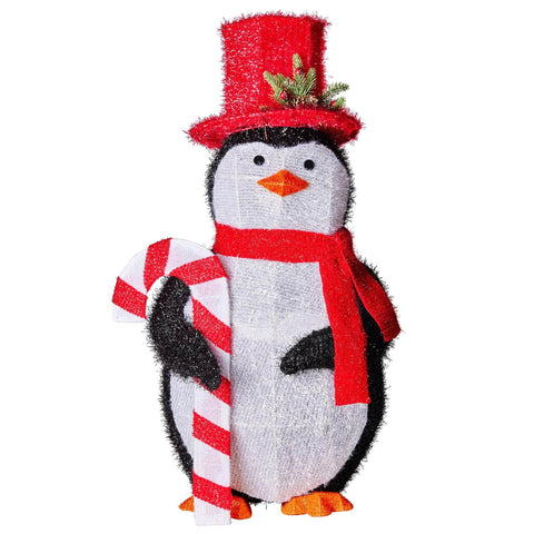 Christmas Penguin Display with Lights Indoor/Outdoor 80cm