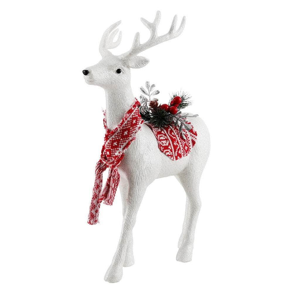 Christmas Reindeer Glitter Deer Ornaments Party Decorations