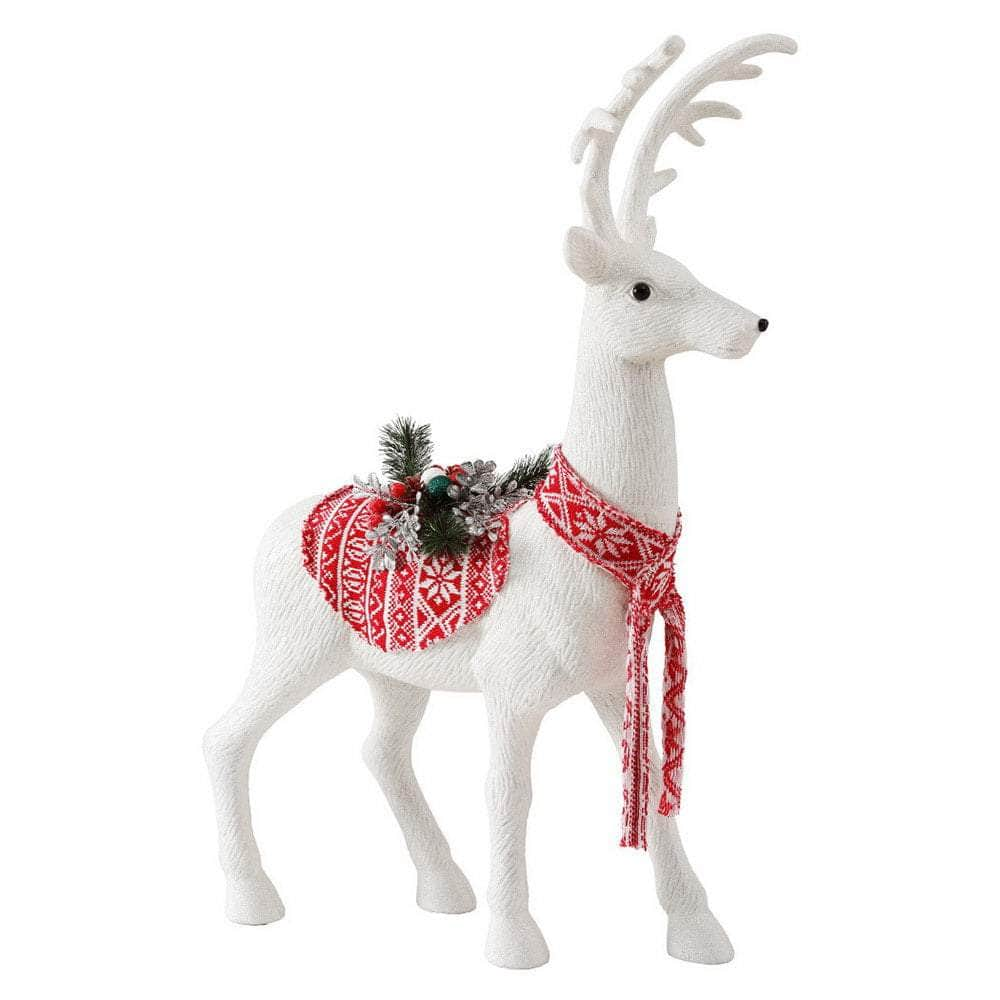 Christmas Reindeer Glitter Deer Ornaments Party Decorations