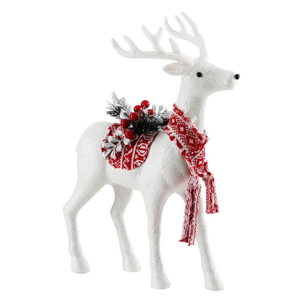 Christmas Reindeer Glitter Deer Ornaments Party Decorations