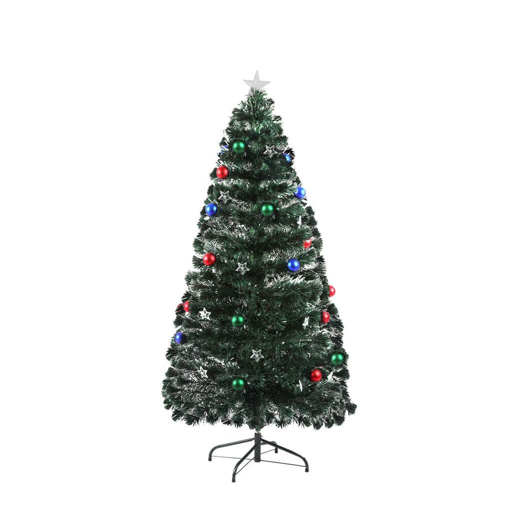 Christmas Tree 2.1M 7Ft Xmas Decorations Fibre Optic Multicolour Lights