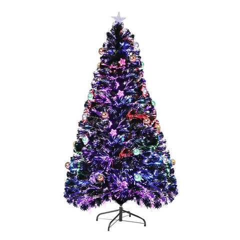 Christmas Tree 2.4M 8Ft Xmas Decorations Fibre Optic Multicolour Lights