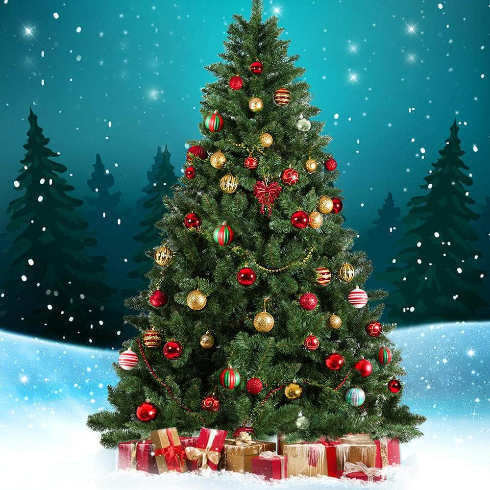 Christmas Tree 2.7m Green Xmas Tree Decorations 1590 Tips