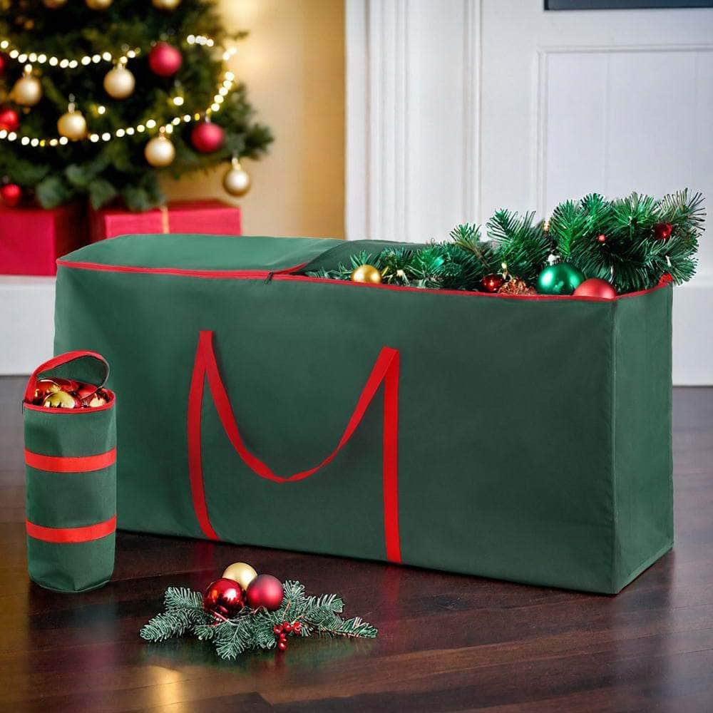 Christmas Tree Baubles Storage Bag Set Ornaments Container Box