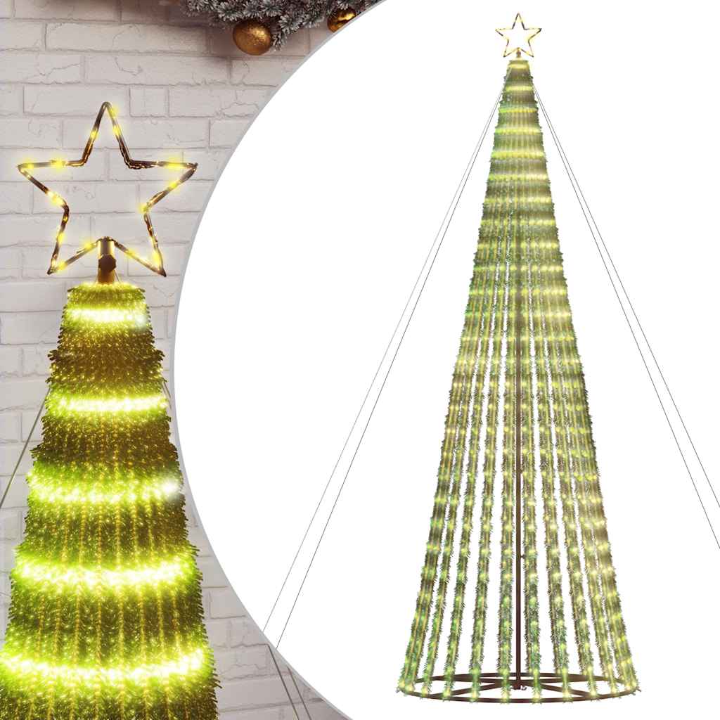 Christmas Tree Light Cone 1028 LEDs Warm White 400 cm