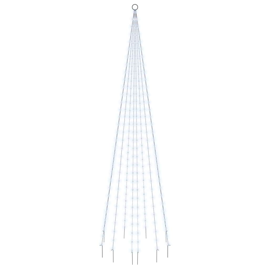 Christmas Tree on Flagpole Cold white 310 LEDs