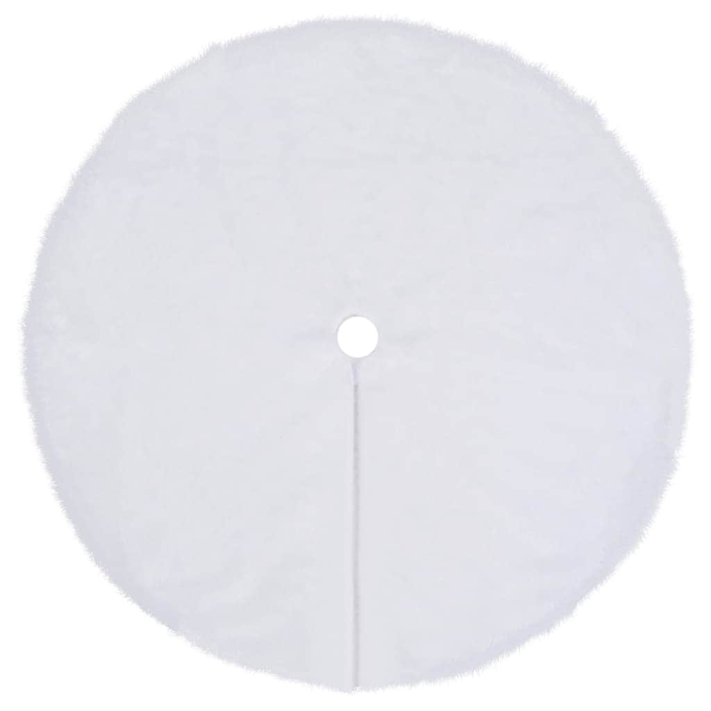 Christmas Tree Skirt White 150 cm Fur