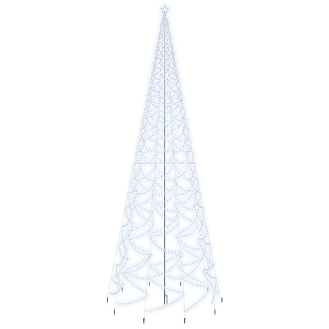 Christmas Tree with Spike Cold White 3000 LEDs 800 cm