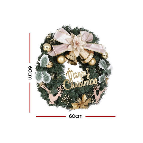 Christmas Wreath 60CM Garland Flowers Baubles Party Decorations