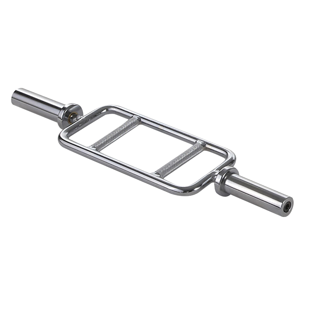 Chrome Olympic Tricep Bar Barbell Heavy Duty with Spring Collars