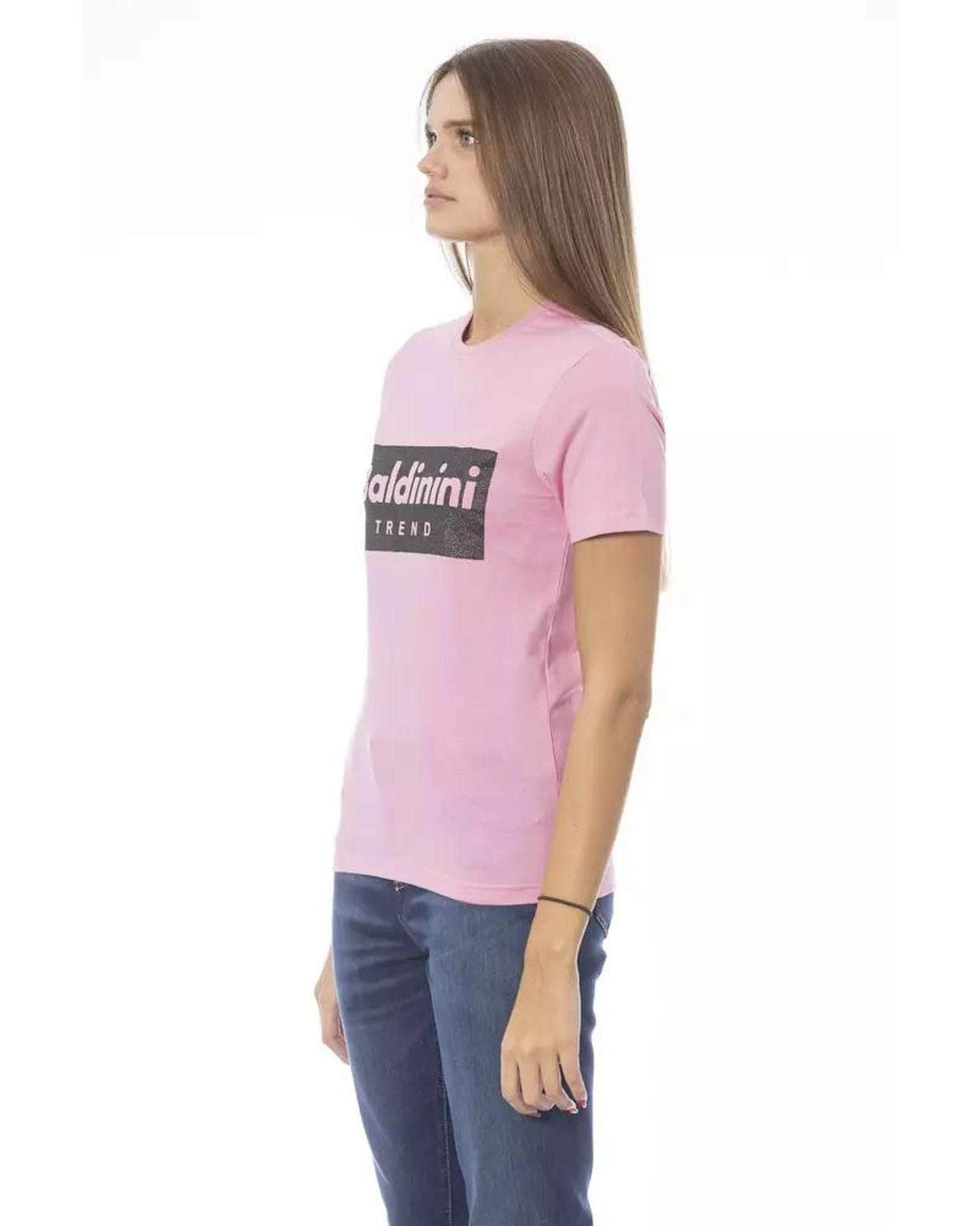 Classic Comfort Baldinini Trend Blue/White/Pink/Yellow Cotton T-Shirt