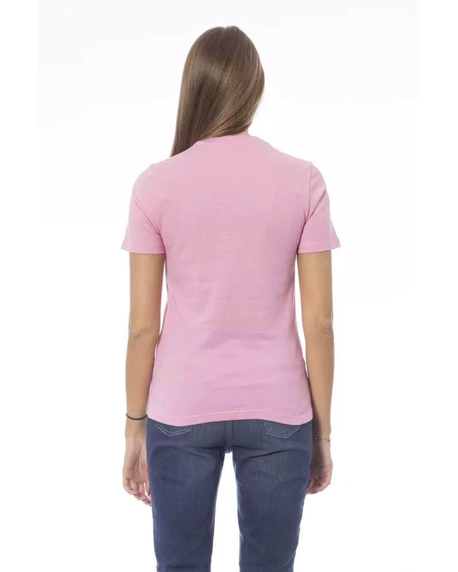 Classic Comfort Baldinini Trend Blue/White/Pink/Yellow Cotton T-Shirt