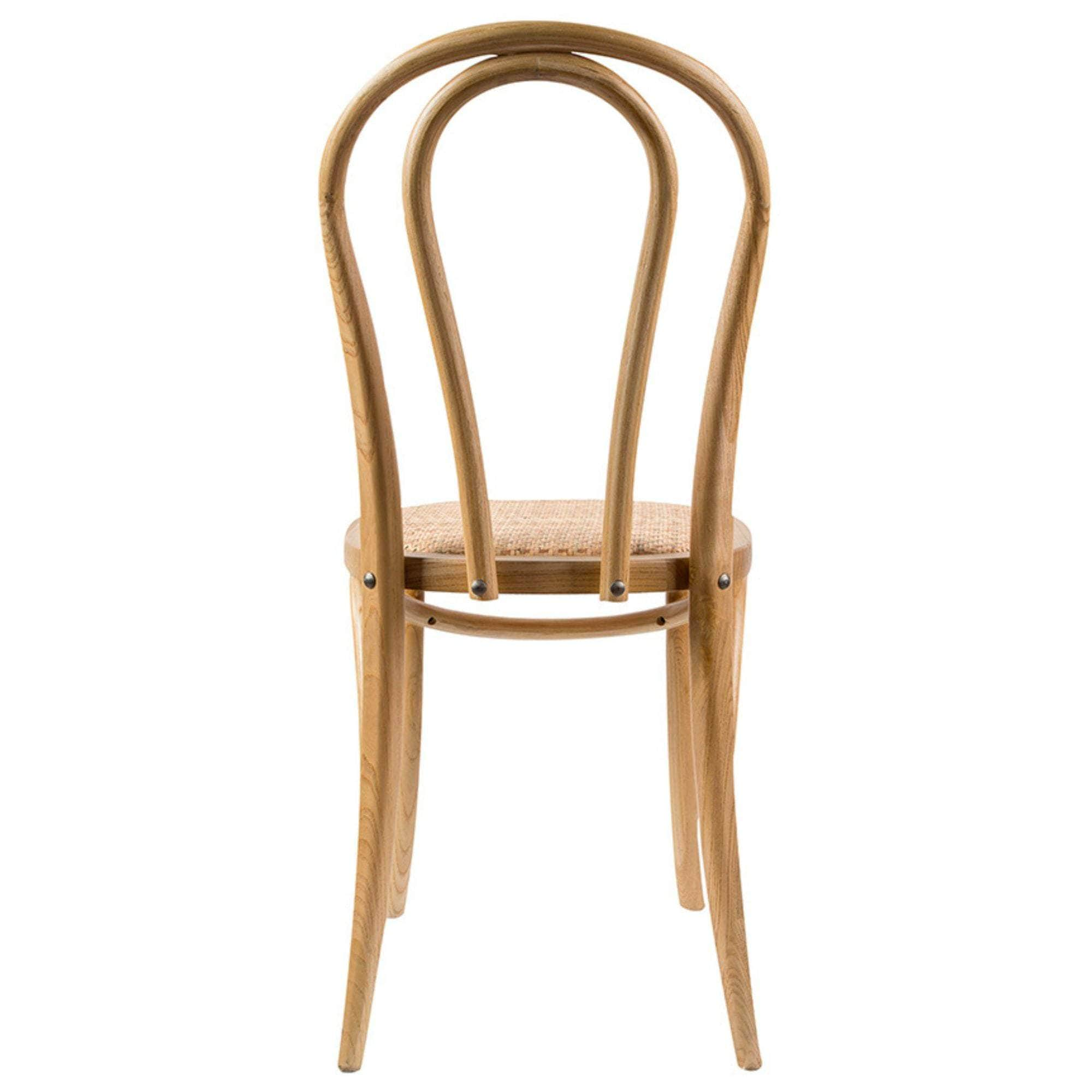 Classic Wooden Dining Chairs: Set of 4/6 with Rattan Seats - Oak Finish