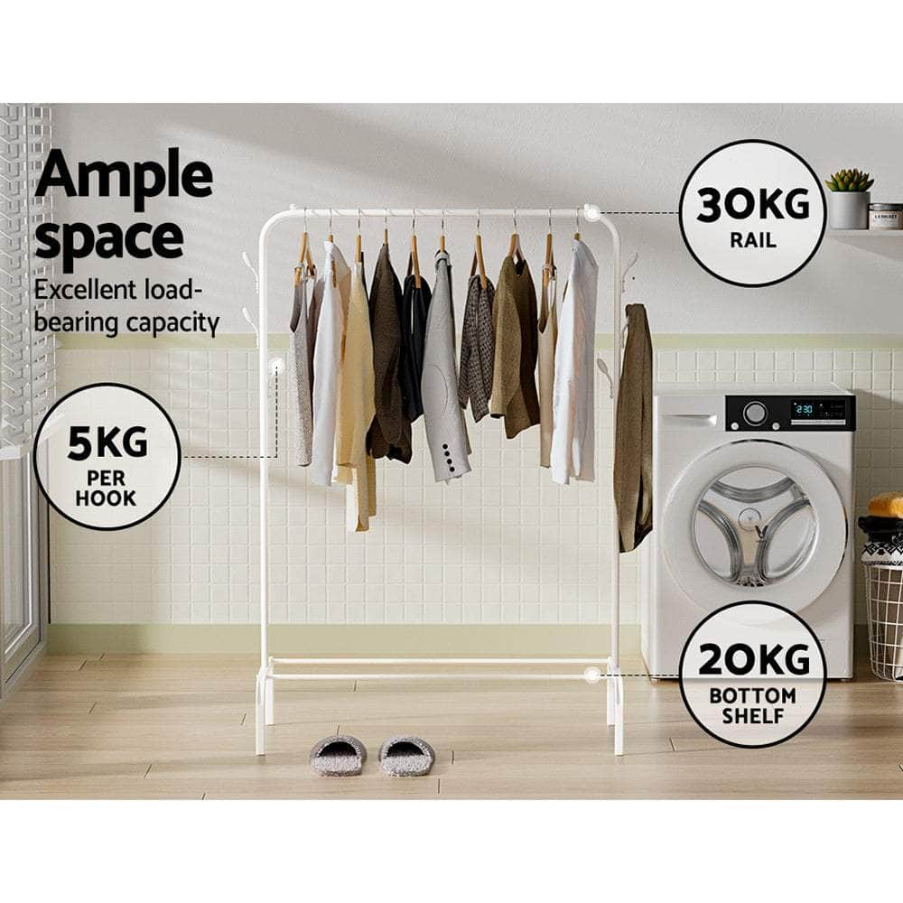 Clothes Rack Garment Rail Coat Hat Hanger Storage Display Stand