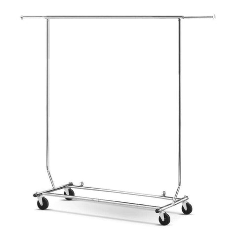 Clothes Rack Rail Coat Stand Adjustable Hanger