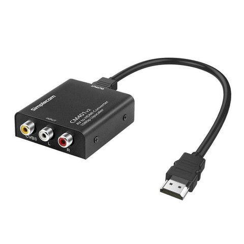 Cm401V2 Av To Hdmi Converter: 1080P Upscaler, Alloy Case