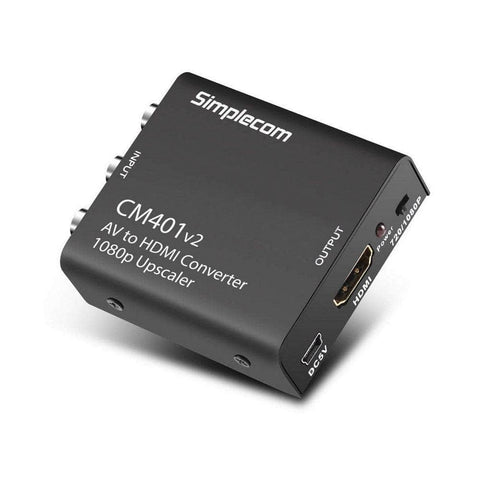 Cm401V2 Av To Hdmi Converter: 1080P Upscaler, Alloy Case