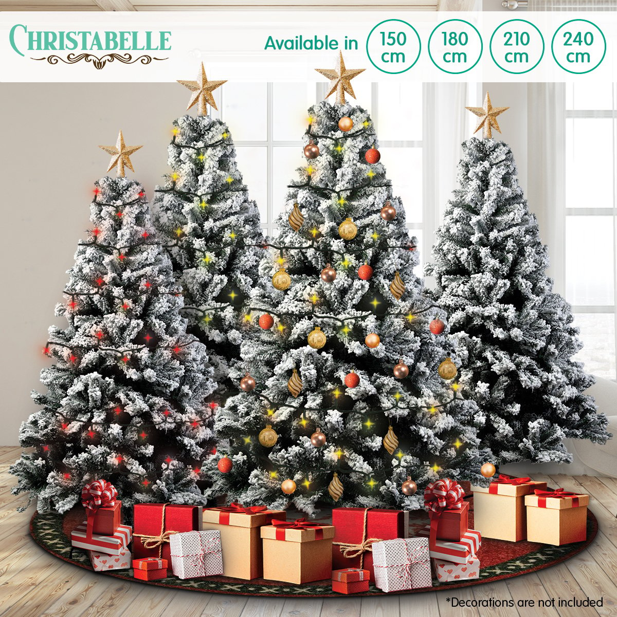 Snow-Tipped Snowflocked Artificial Christmas Tree 1.8m - 850 Tips