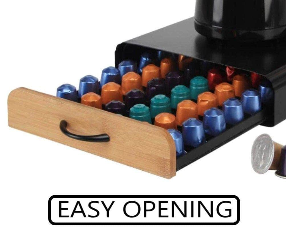 Coffee Pods Holder Storage Drawer Compatible with 60 Nespresso Pods