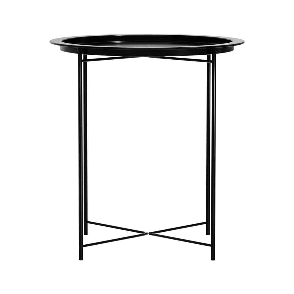 Coffee Side Table Steel Outdoor Furniture Indoor Desk Patio Garden