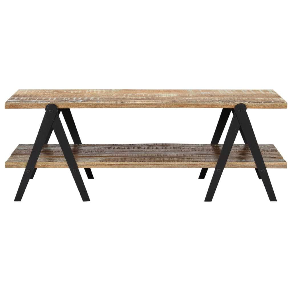 Coffee Table 2 Layers Solid Reclaimed Wood