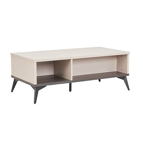 Coffee Table 2 Open Storage Cabinet Mdf In Champagne Colour