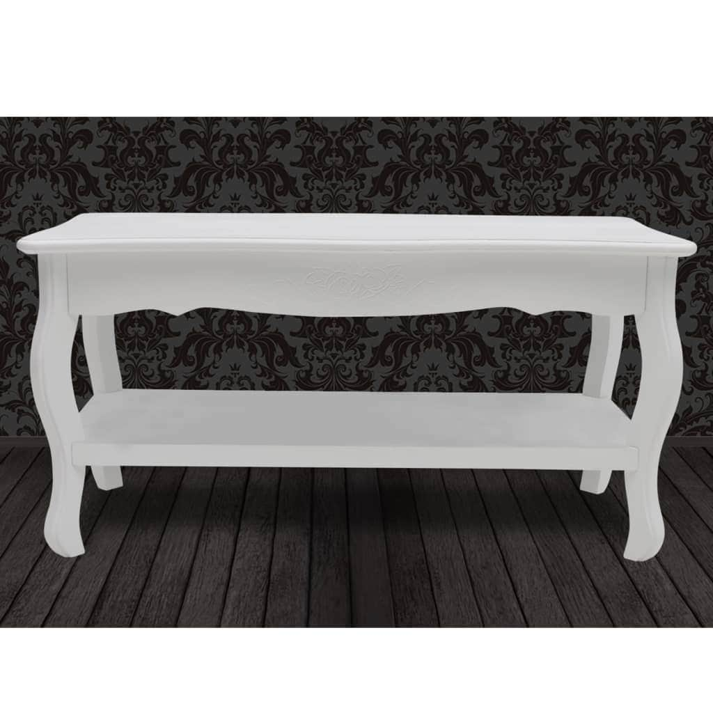 Coffee Table 2 Tiers MDF White