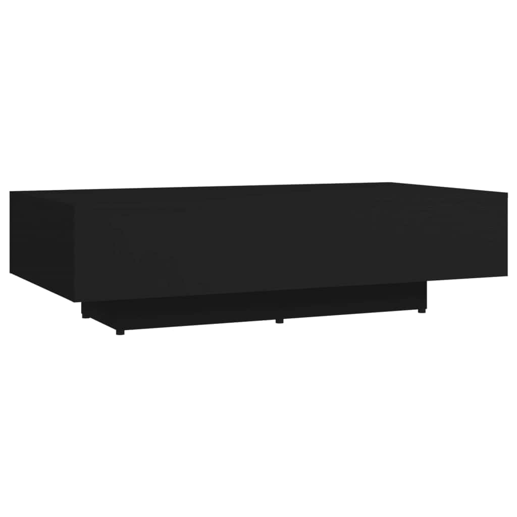 Coffee Table Black Engineered Wood