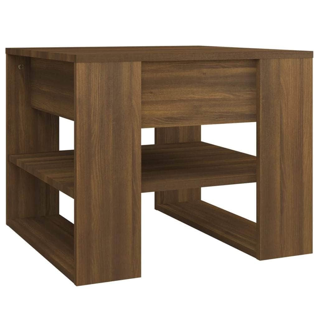 Coffee Table Brown Oak Engineered Wood