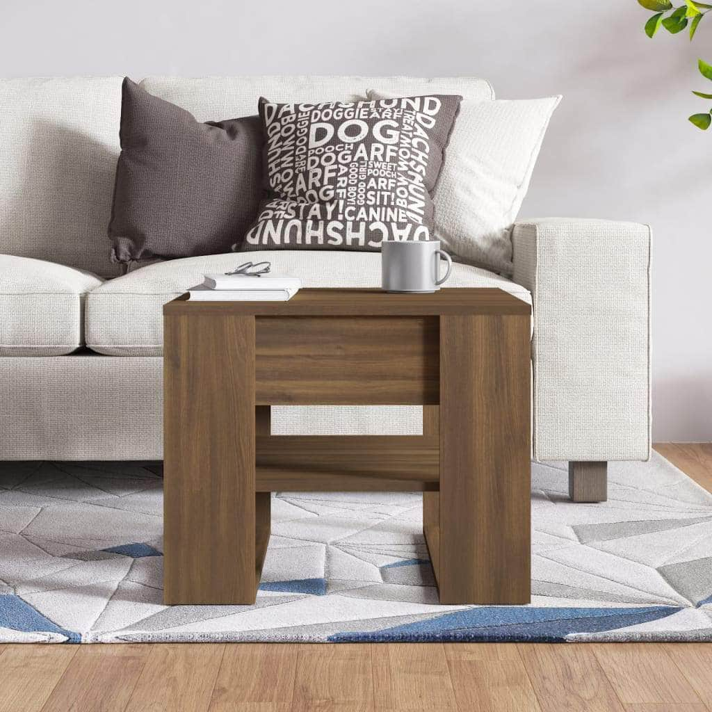 Coffee Table Brown Oak Engineered Wood