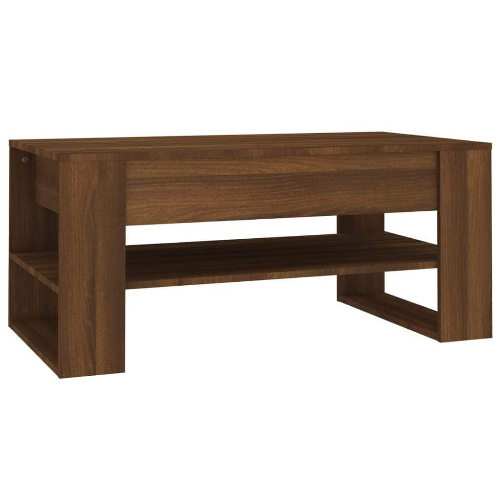 Coffee Table Brown-Oak Engineered Wood