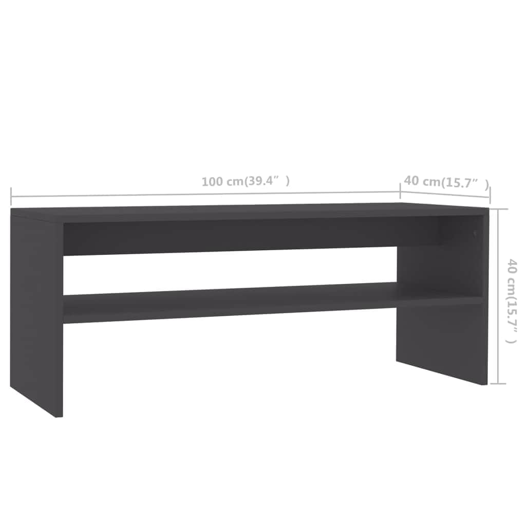 Coffee Table Grey Chipboard