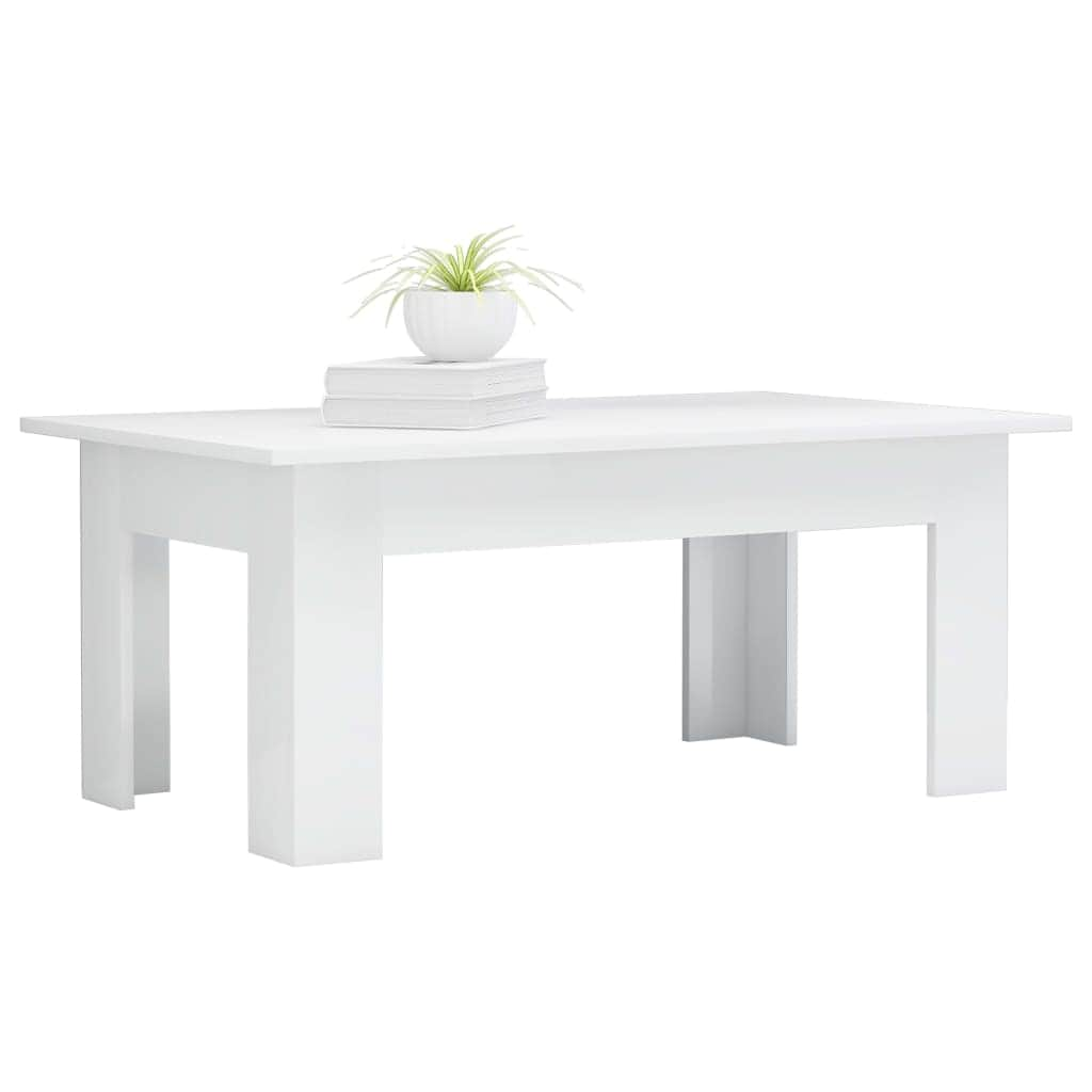 Coffee Table High Gloss White - Chipboard