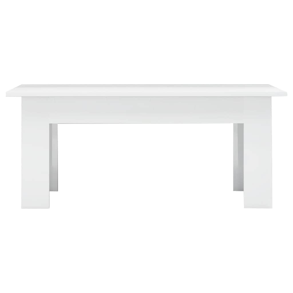 Coffee Table High Gloss White - Chipboard