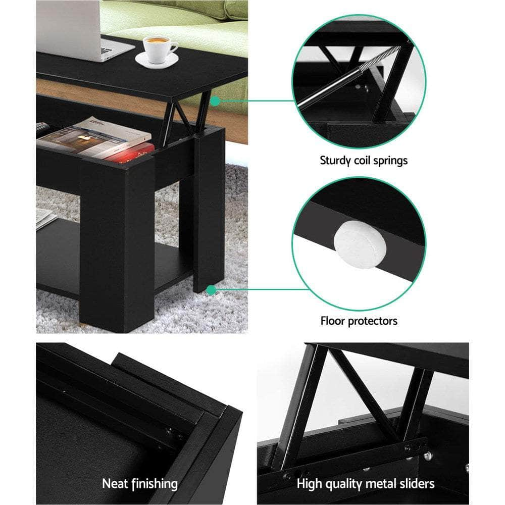 Coffee Table Lift-Top Coffee Table Black