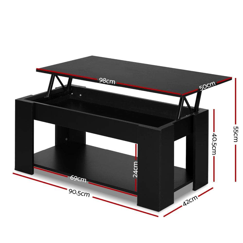 Coffee Table Lift-Top Coffee Table Black