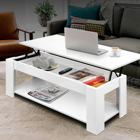 Coffee Table Lift-Top Coffee Table White