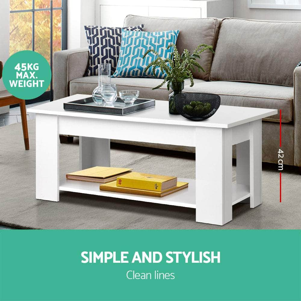 Coffee Table Lift-Top Coffee Table White