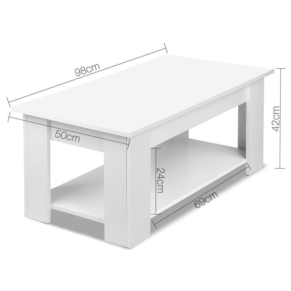 Coffee Table Lift-Top Coffee Table White