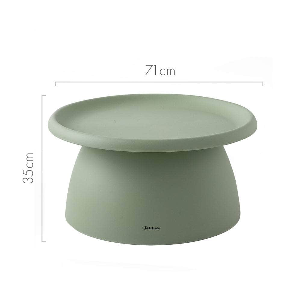 Coffee Table Mushroom Nordic Round Large Side Table 70CM WH/GR/YE/PK/GY/RD