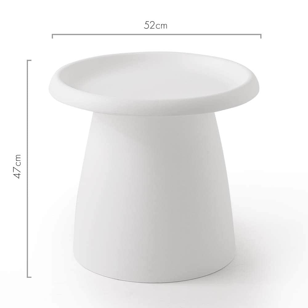 Coffee Table Mushroom Nordic Round Small Side Table 50CM YE/PK/GY/RD/WH/GR