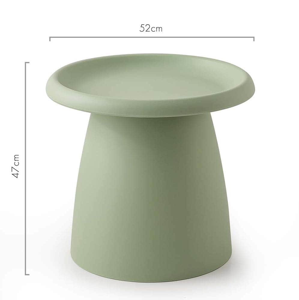 Coffee Table Mushroom Nordic Round Small Side Table 50CM YE/PK/GY/RD/WH/GR