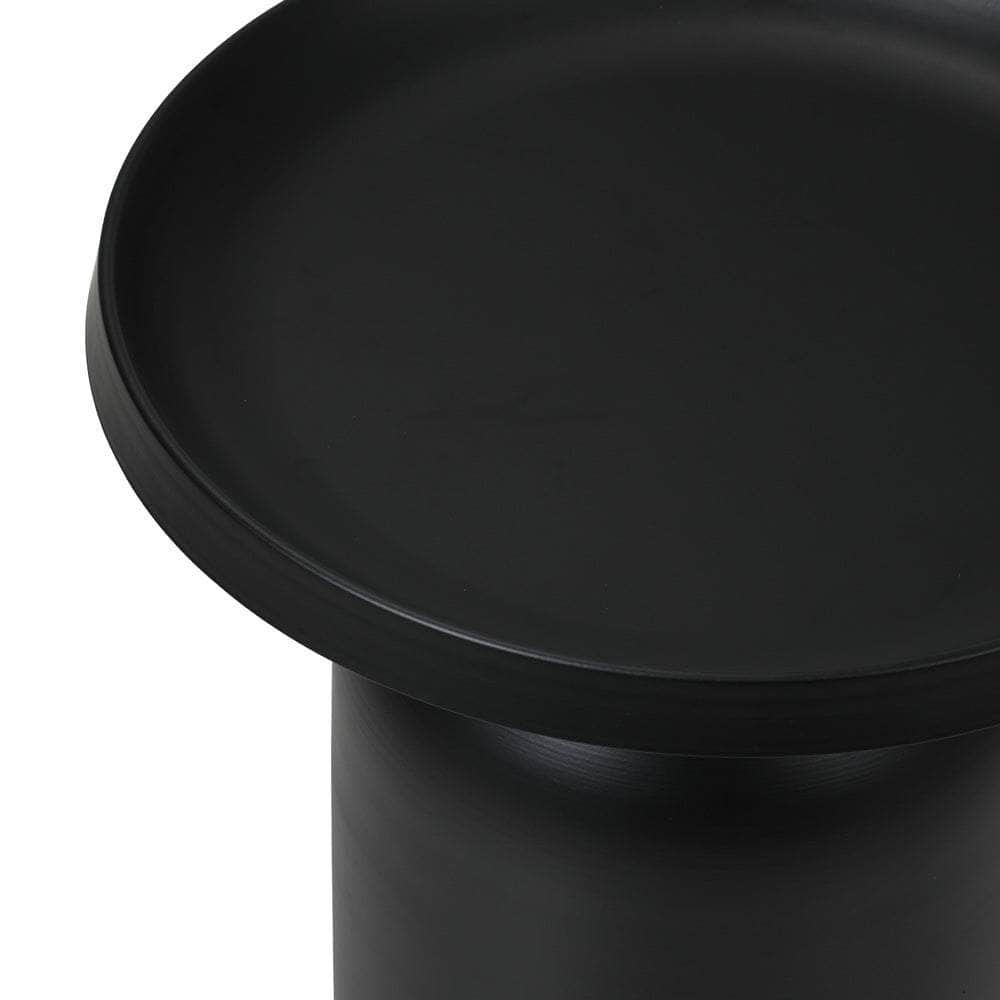 Coffee Table Round End Table Side Table Black