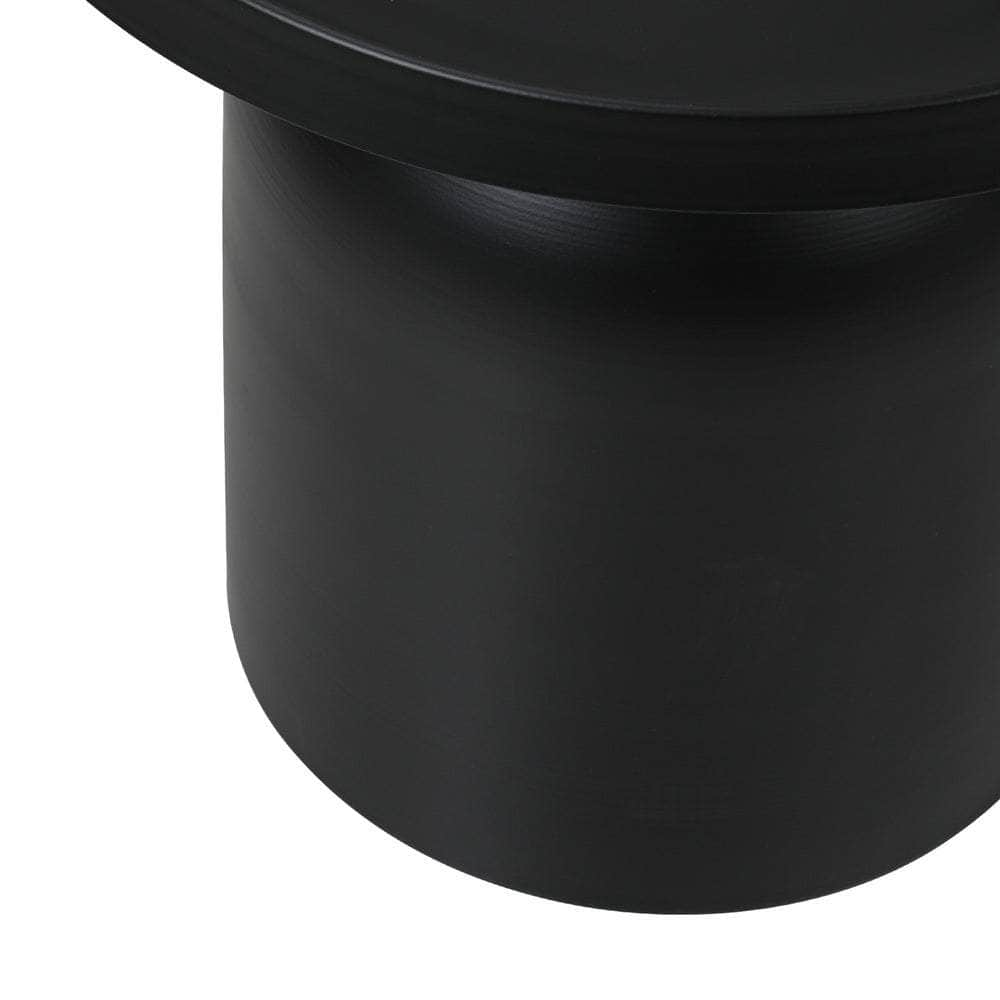 Coffee Table Round End Table Side Table Black