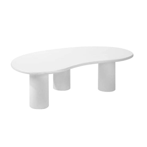 Coffee Table Side Tables Living Room Irregular White