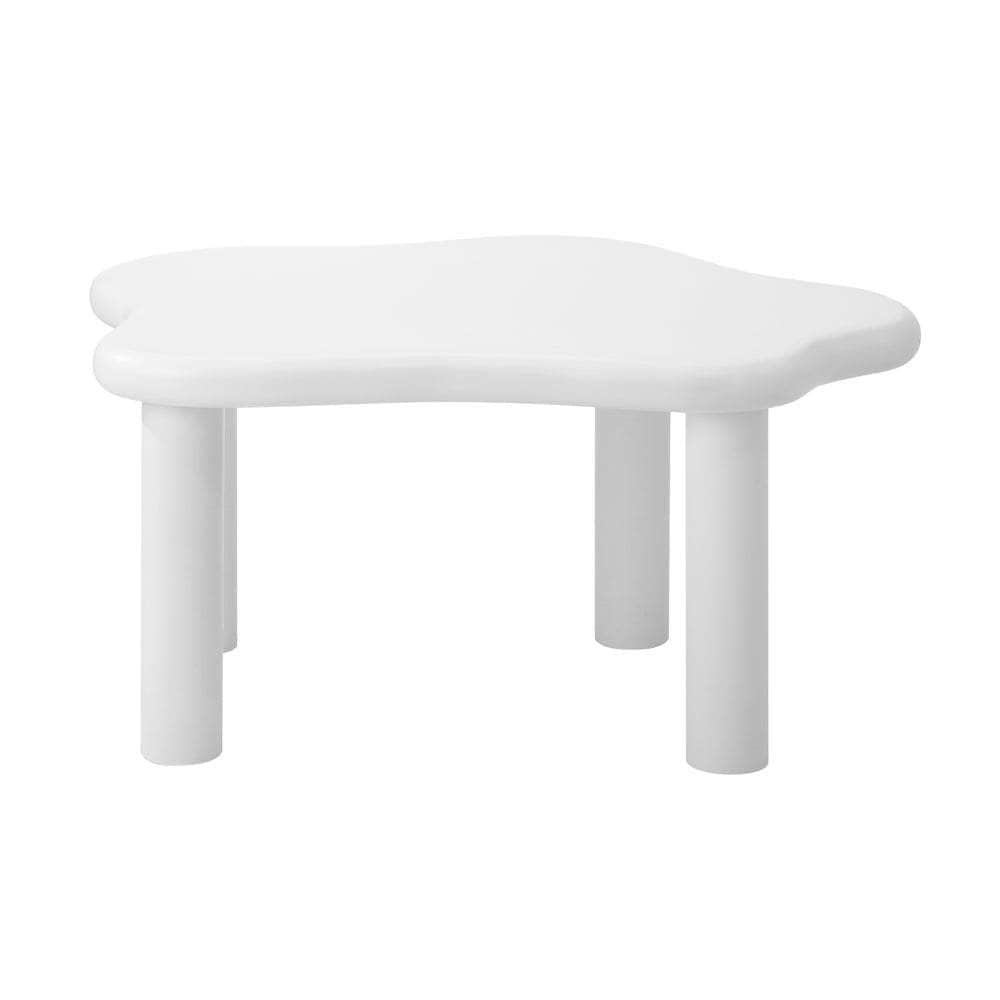 Coffee Table Side Tables Living Room White Irregular