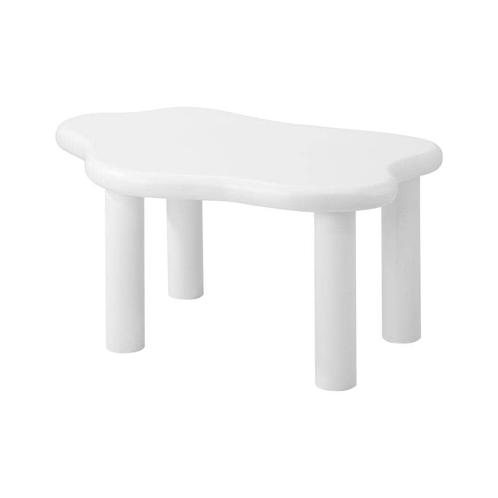 Coffee Table Side Tables Living Room White Irregular