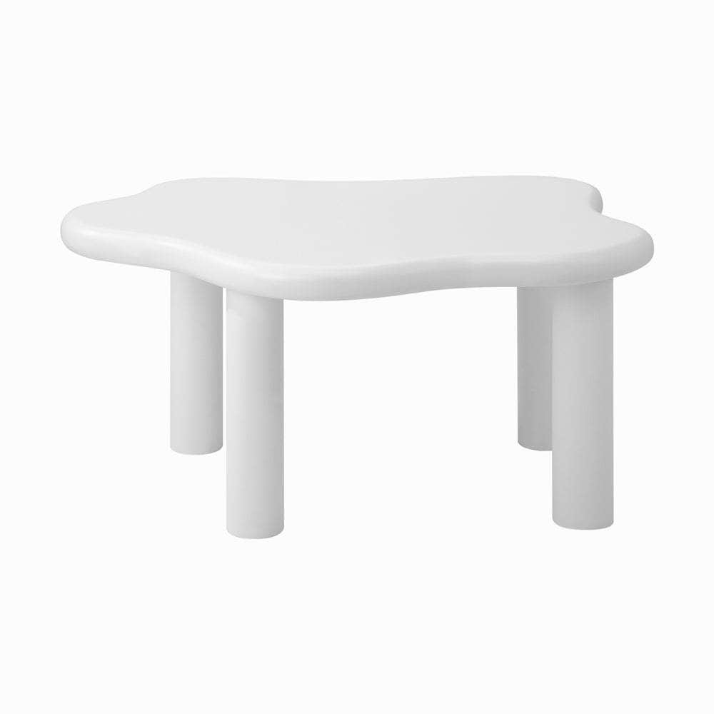 Coffee Table Side Tables Living Room White Irregular