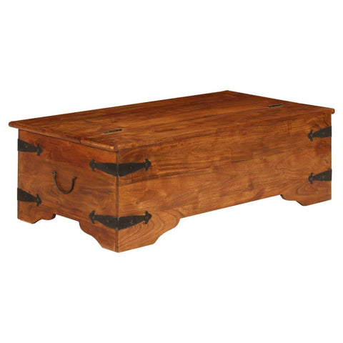 Coffee Table Solid Acacia Wood Sheesham Finish